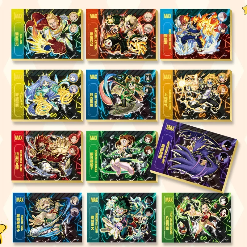 Cardjoy My Hero Academia Cards Midoriya Izuku Anime Collection Card Mistery Box Gra planszowa Zabawka Prezenty urodzinowe dla chłopców i dziewczynek