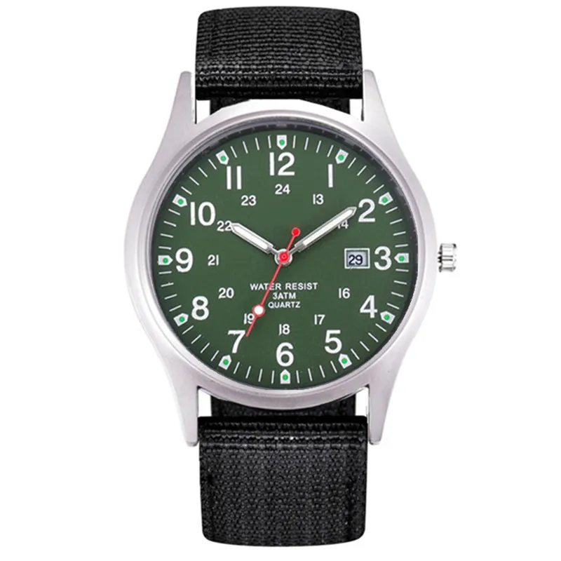 Marca genuína estudantes relógios homens meninos moda casual banda de náilon militar esportes presentes relógio quartzo relogios masculinos 2025