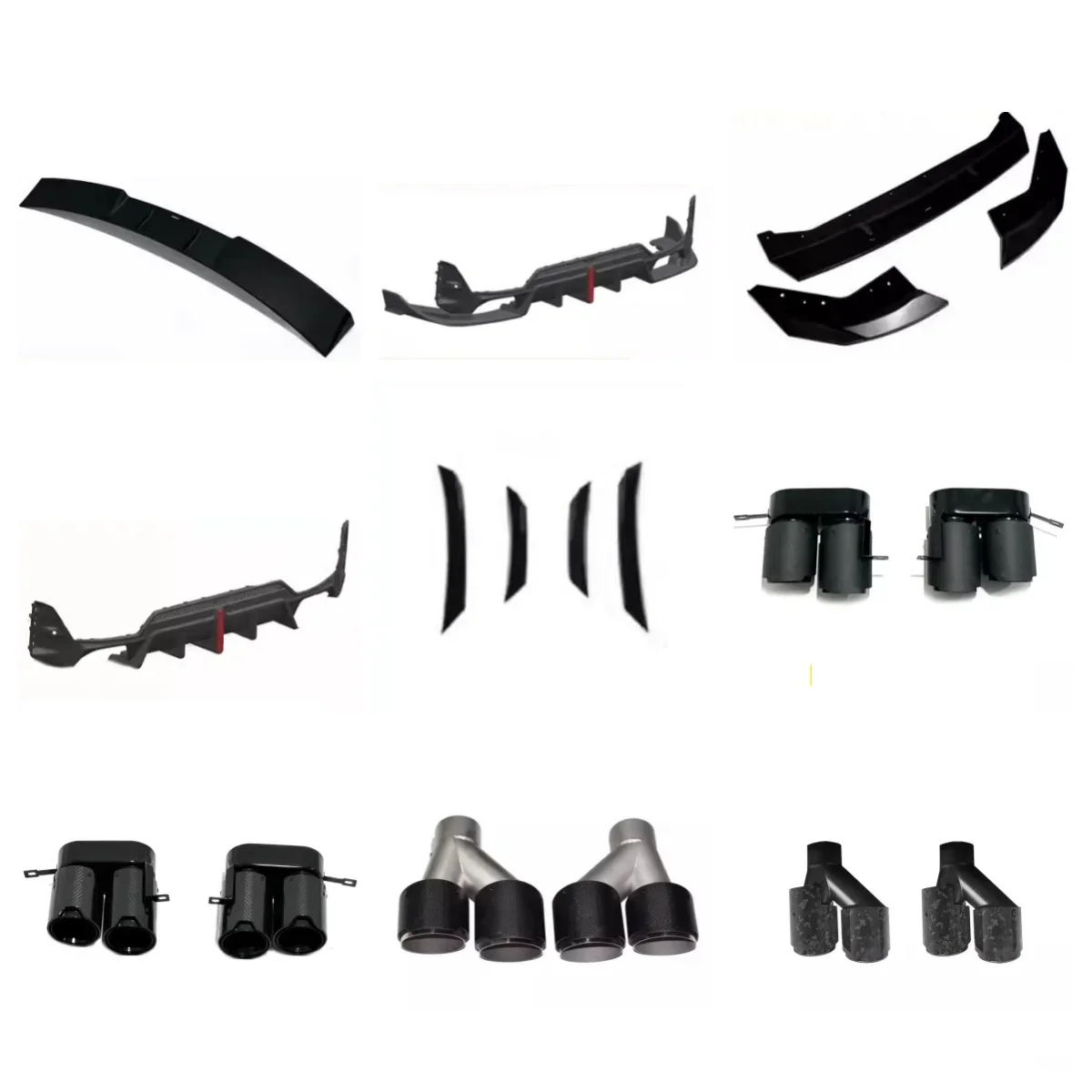 

Body kit for BMW 3 Series G20 G28 2023-2024 modified Front lip Rear lip Top wing Tail throat Front Wind knife Car Accessories