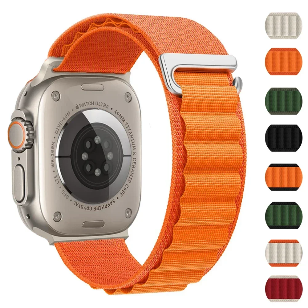 Alpine Loop Strap For Apple Watch Ultra2 Band 49mm Series 10 9 8 7 46mm 45mm 41mm Nylon Bracelet iWatch 6 5 4 SE 44mm 42mm Belt
