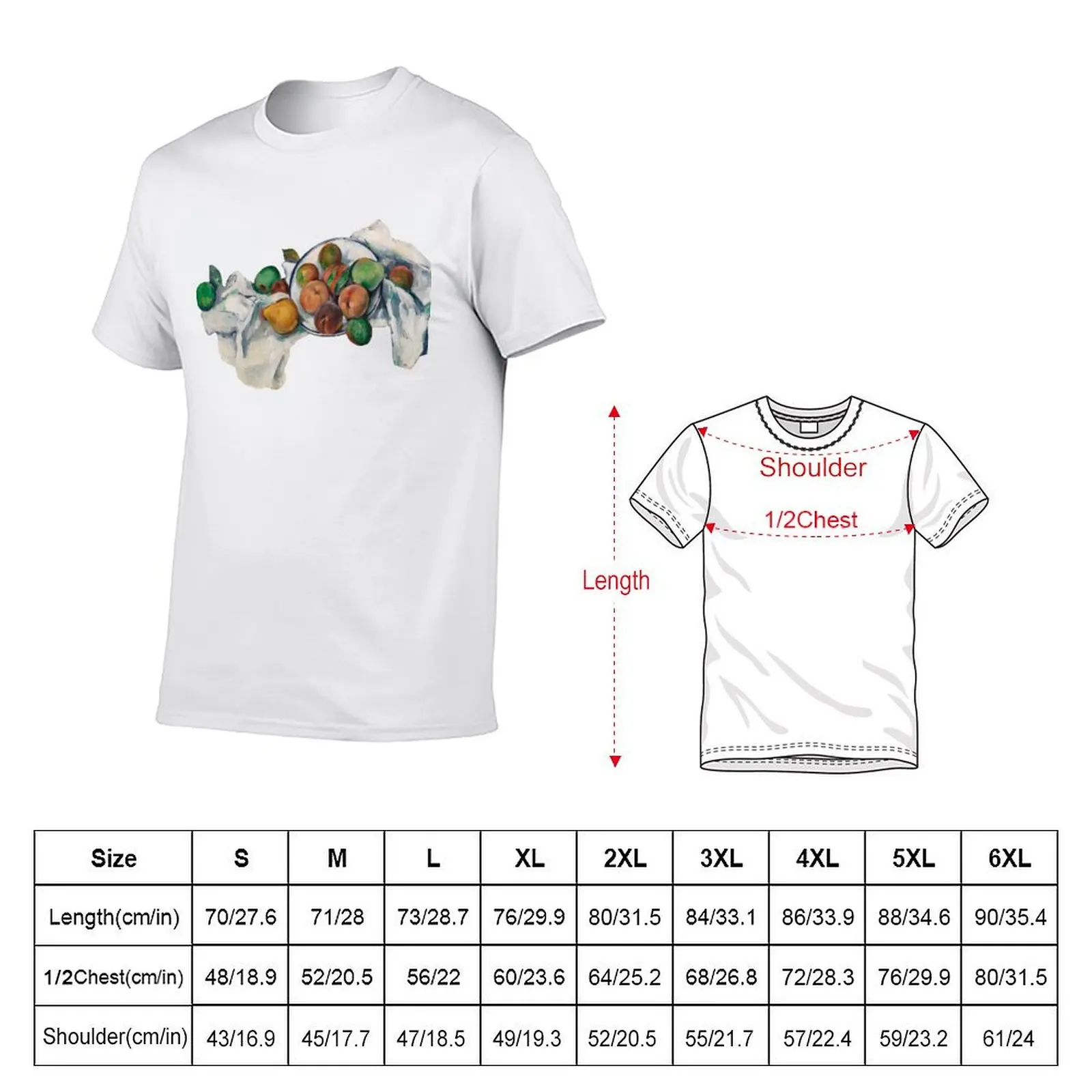Paul Cézanne - A Table Corner T-Shirt Plus Size Solid Color T-Shirt
