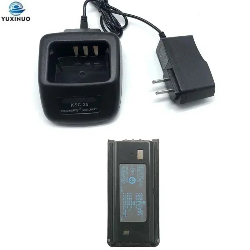 KNB-45L 7.4V 2000mAh Eddie ion Batterie + KSC-35 Chargeur pour KENWOOD NX-340 TK-2202 2200 2206 2207 2212 TK-3217 TK-3306 3307 Radio