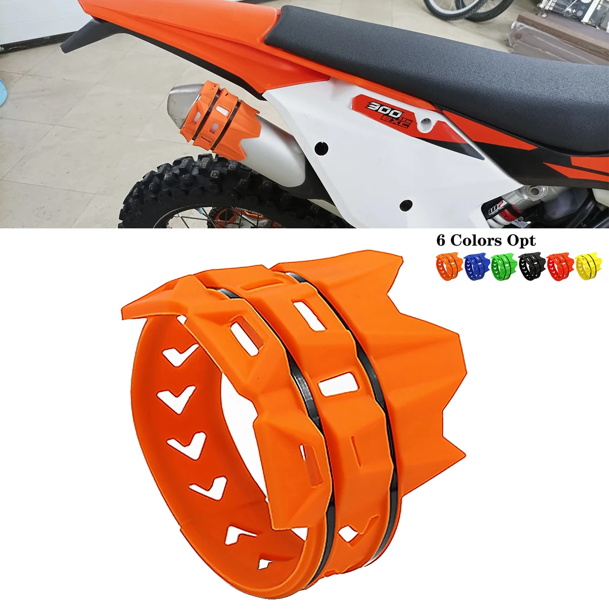 Universal Exhaust Protection Cover Motorcycle Exhaust Muffler Silencer Protector Guard For KTM SX EXC Motocross Dirt Pit Bike