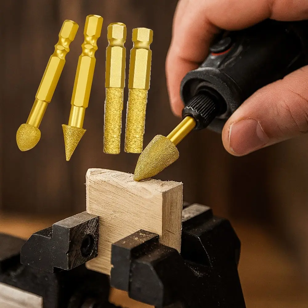 

Hexagonal Shank Adamas Coated Rotary Burrs Sturdy Tool Efficient Abrasive Tool Adamas Rotary Tool Set
