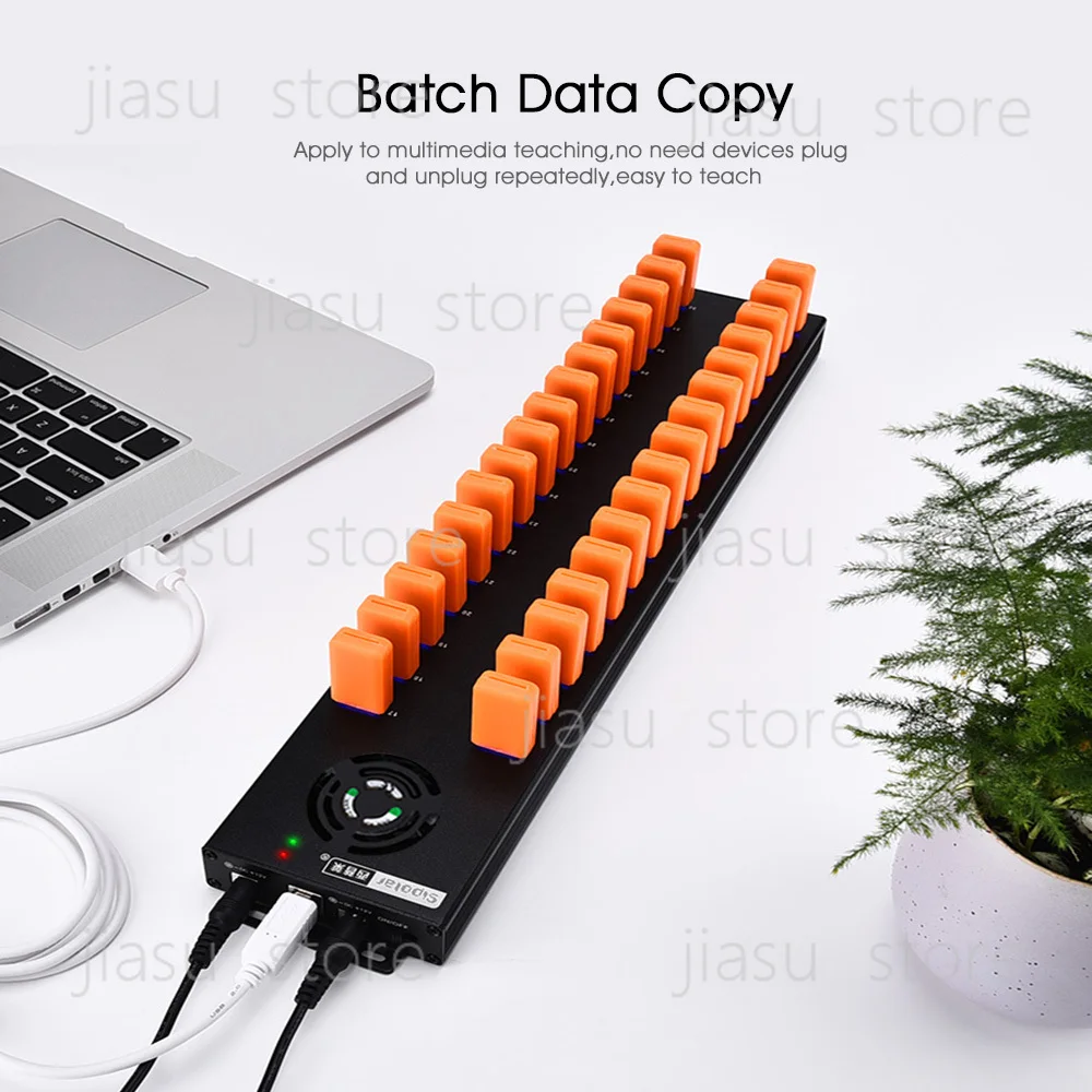 Rugged industrial 32 Port USB 2.0 Hub 30 Charger and Syncs Port with 2pcs 12V 10A Desktop Power Adapter for phones A-832
