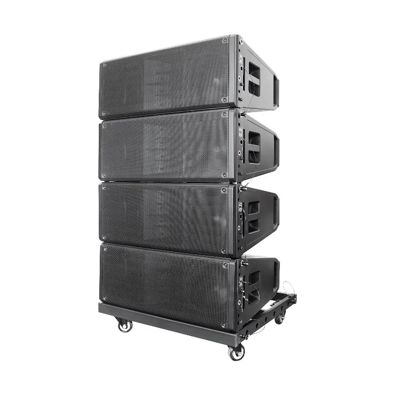 500W RMS Powered Speaker Active Concert Stage Line Array Speaker Subwoofer Party Sound System