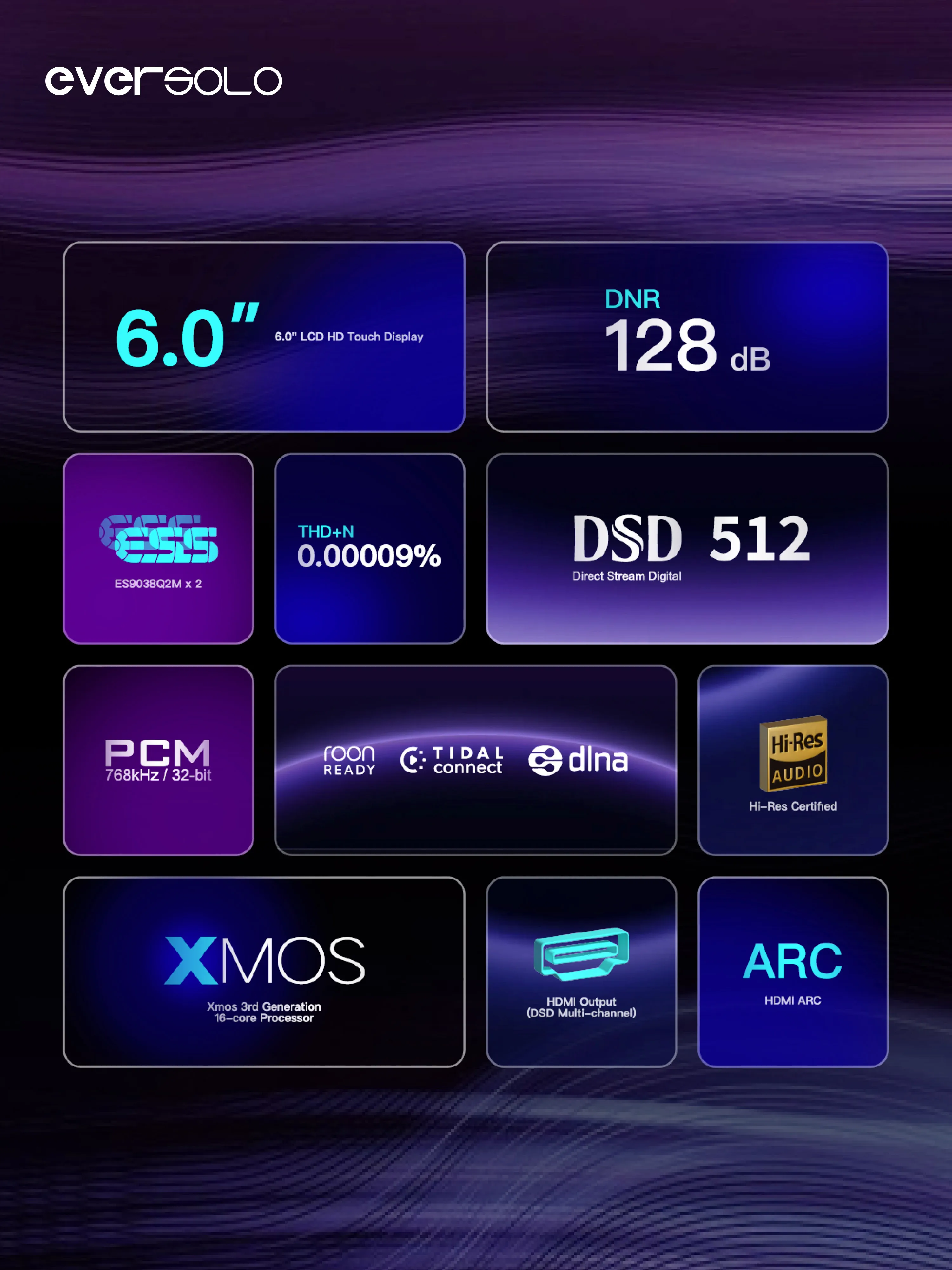 مشغل موسيقى Eversolo DMP-A6 GEN2 Master Digital Decoding HiFi بدون فقدان، وسائط البث