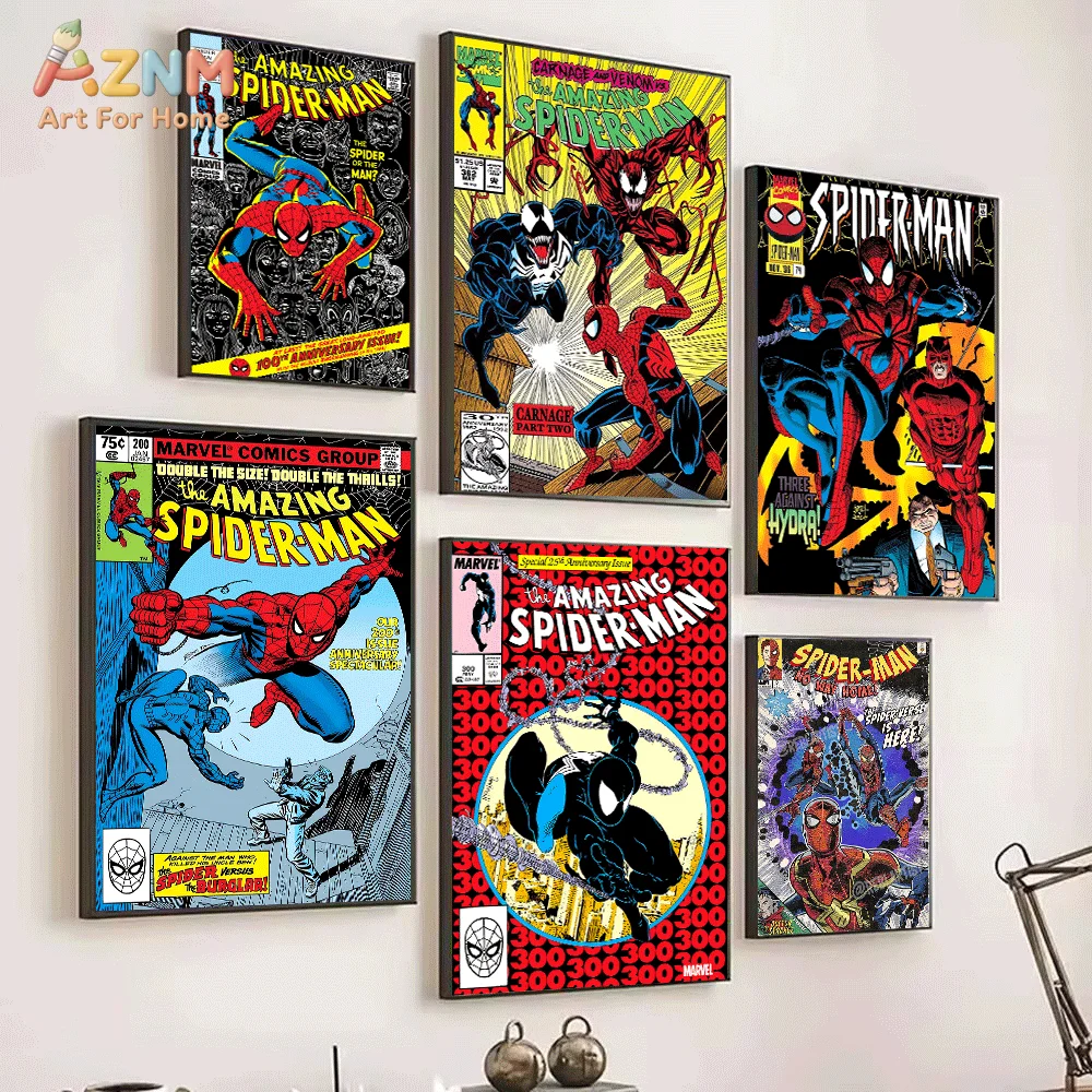AZNM The Amazing Spider‑Man Vi - Vintage Fashion Wall Art review and price