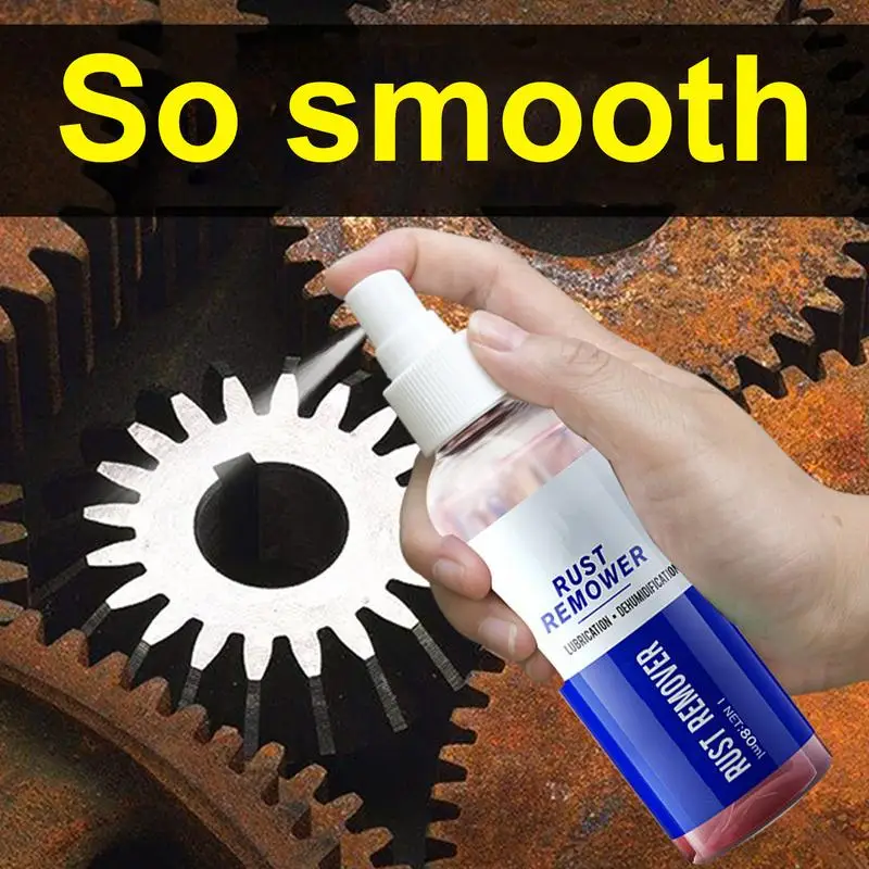 

Rust Remover Spray For Metal Multi-purpose Wheel Rust Remover Remover Spray For Car Detailing 80ml Remove Iron Particles In Car