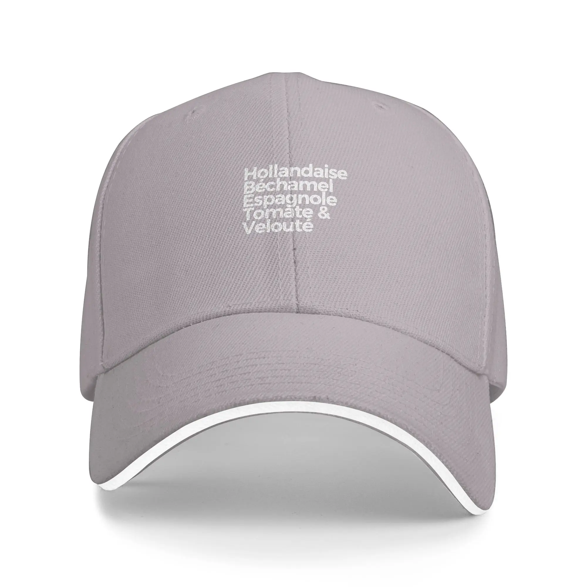 Hot Sale Five Mother Sauces Baseball Cap  Breathable Luxury Woman Hat  Amusement Park Luxury Woman Hat