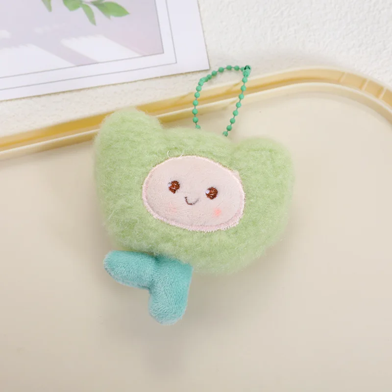 Kawaii dos desenhos animados tulipa chaveiro de pelúcia macio recheado flor saco pingente carro chaveiro acessório para meninas presente bonito