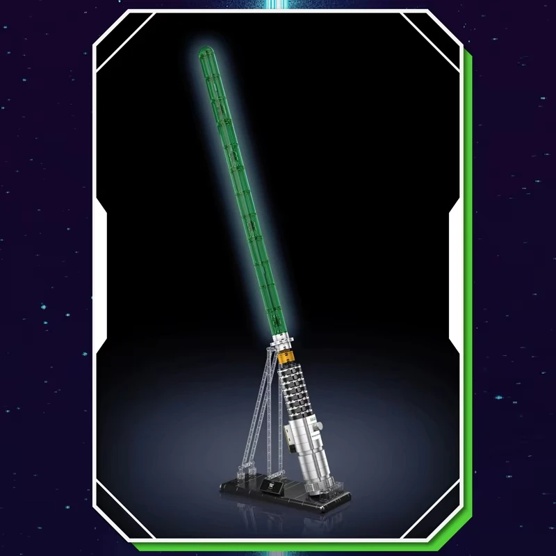 Blocchi da Costruzione MOC Spada Laser di Luke, Modello di Arma Spaziale, Giocattolo da Assemblare, Regalo di Natale per Bambini, 1126 Pezzi