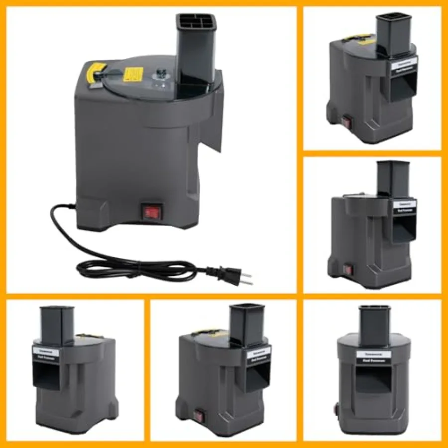 3-in-1 상업용 전기 푸드 프로세서 110V 100W 카운터탑 야채 다지기 슬라이서 다이서 채칼 3개의 블레이드 포함 고효율