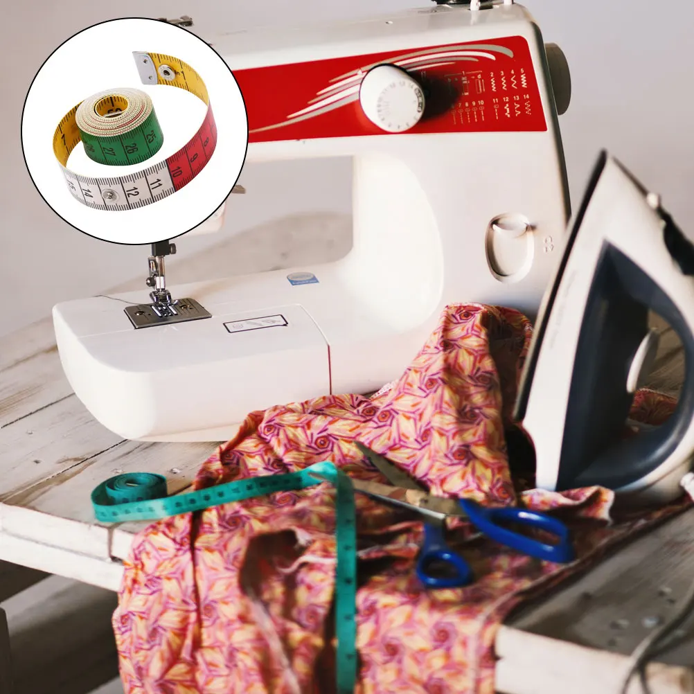 

Colorful Snap Button Tape Measure Portable Flexible Body Measuring Tape Sewing Measuring Tool Lightweight Multipurpose Tailoring