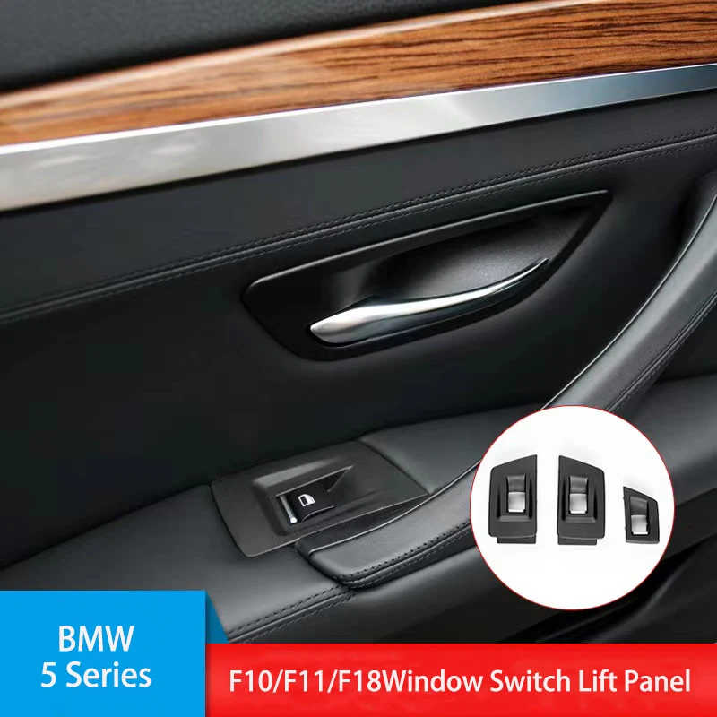 

3pcs BMW Car Window Switch Lift Panel Button Frame Trim for BMW 5 Series F10 F11 F18 2010 2011 2012 2013 2014 2015 2016 2017