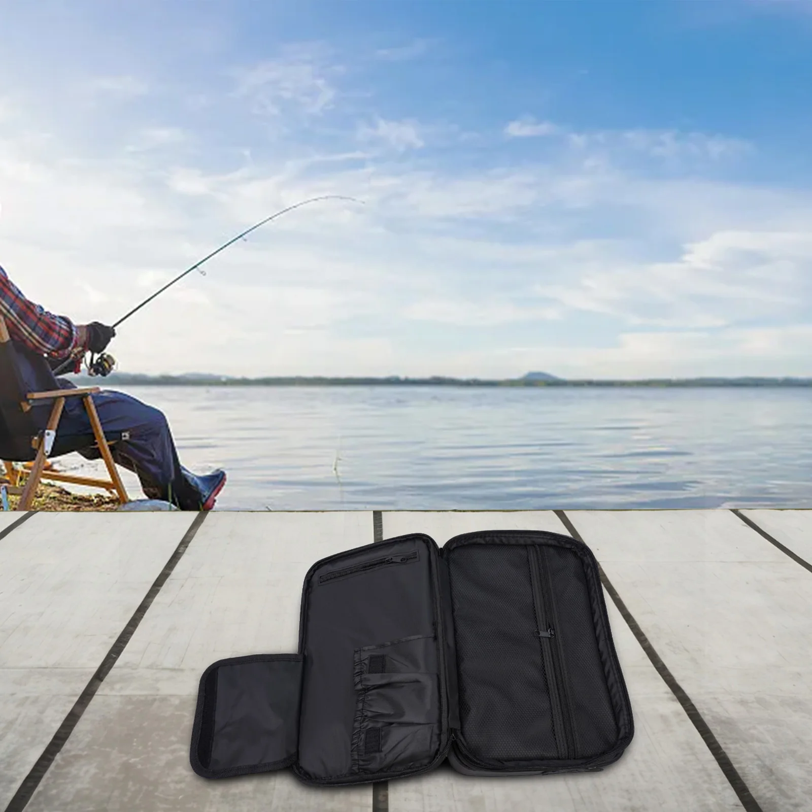 

Fishing Line Group Storage Bag Oxford Cloth Reel Tackle Organizer Carry Storage Bags Fishing Tackle Accessories