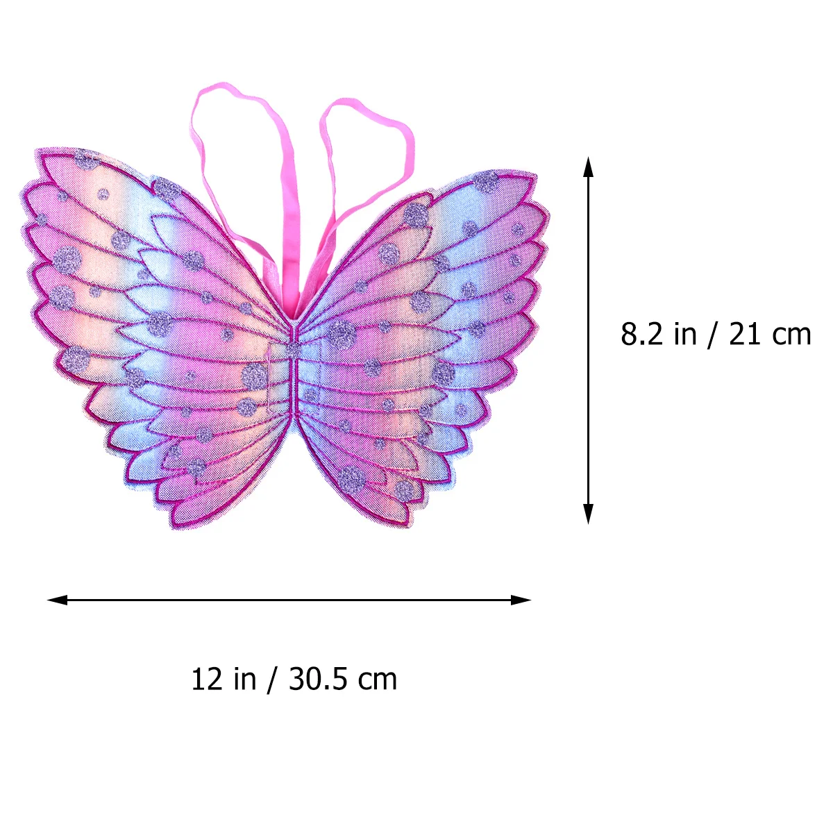 2 stuks cosplay lichtroze fee stok kinderen prestaties rekwisieten kostuum verjaardagsfeestje kinderen vleugels