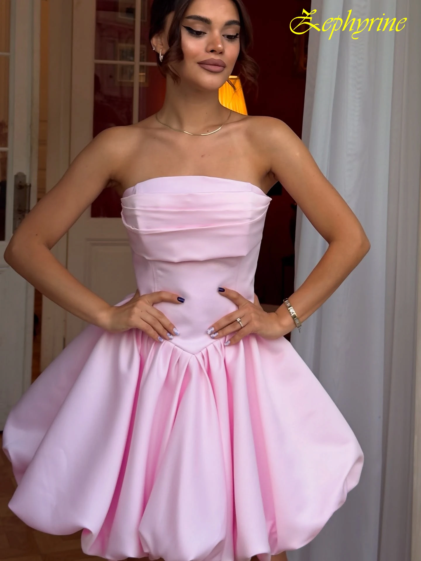 

Customized A-Line Strapless Elegant Formal Evening Dress and Temperament Celebrity Gowns High Quality Bespoke Occasion Dress