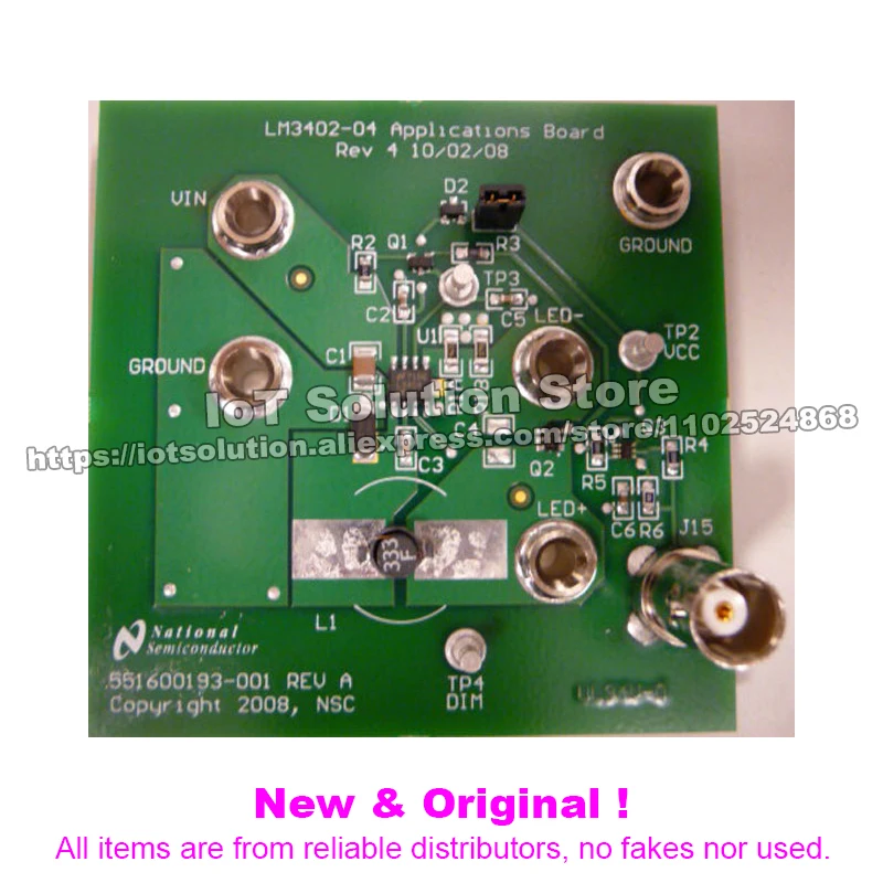 LM3404FSTDIMEV/NOPB — LM3404FSTDIMEV - Fast Dimming and True Constant LED Current Evaluation Board