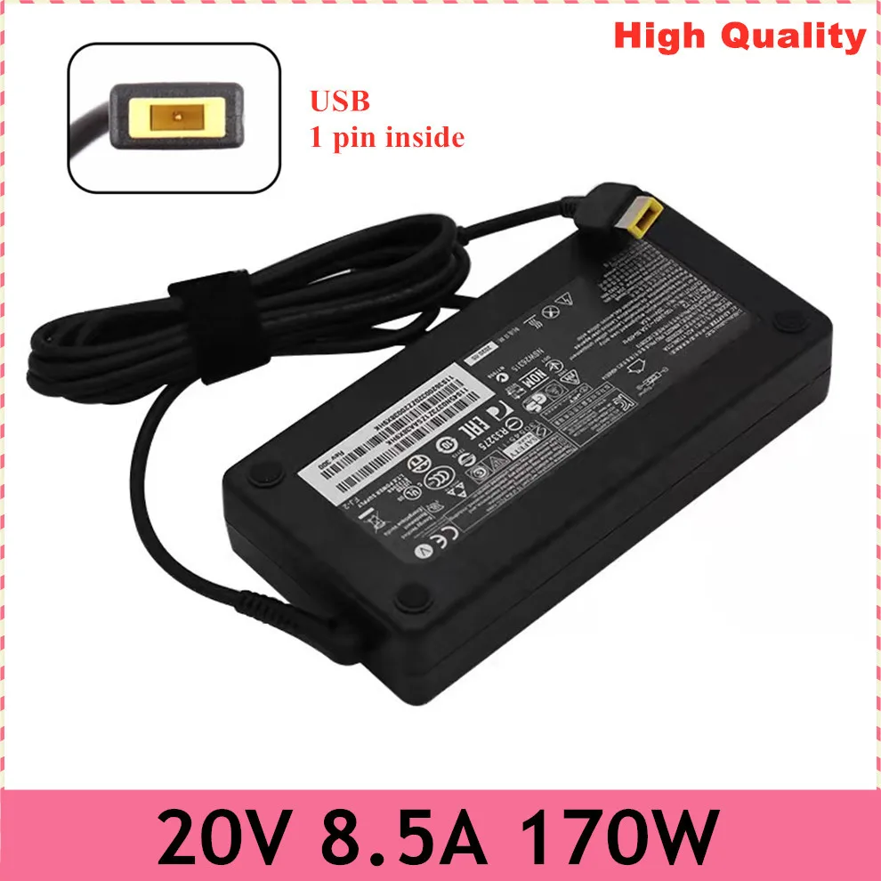 Adaptador de CA para portátil, fuente de alimentación de 20V, 8.5A, 170W, para Lenovo Legion Y720, Y7000P, P50, P51, P70, P71, W540, W541, T440P, ADL170NLC2A