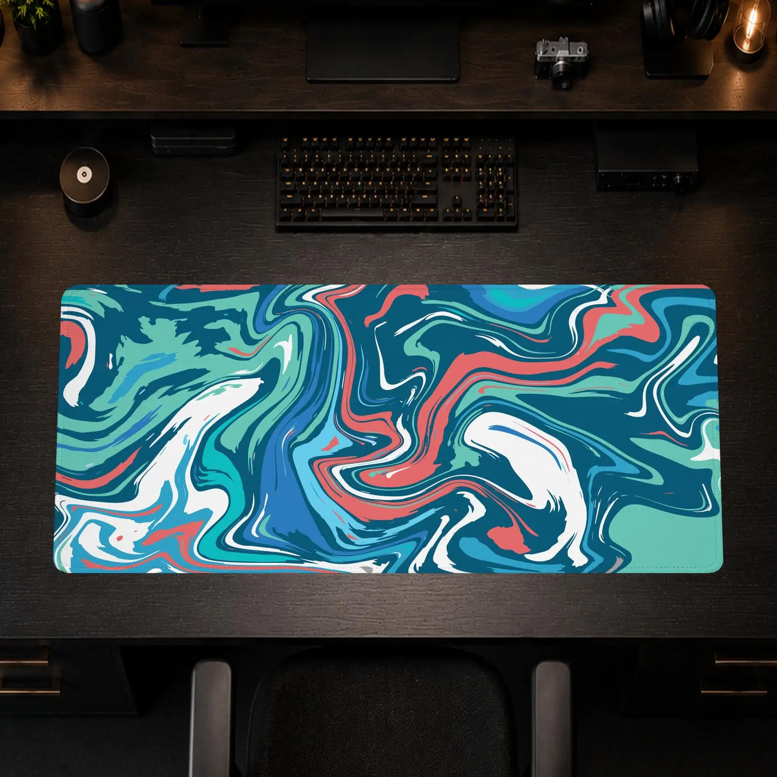 Cool Strata Liquid Mouse Pad Gaming office Non-slip Desk Mat Diy Mousepad Large Game Keyboard overlock
