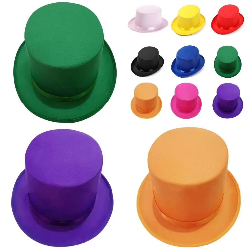 

652f Британский стиль джентльмен Hat Flat Top Magicans Carnivals для взрослых Hat