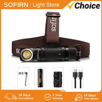 Sofirn SP40A TIR Optics  Rechargeable LED Headlamp LH351D 1200lm 18650 Headlight 18350 Angle Flashlight with Magnet Tail