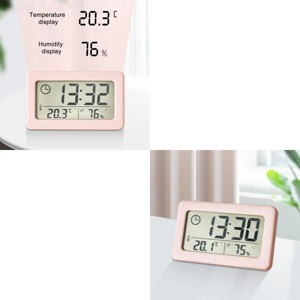  Contemporarys Home Decoration Clock Featurings Large Display and Weather Monitor