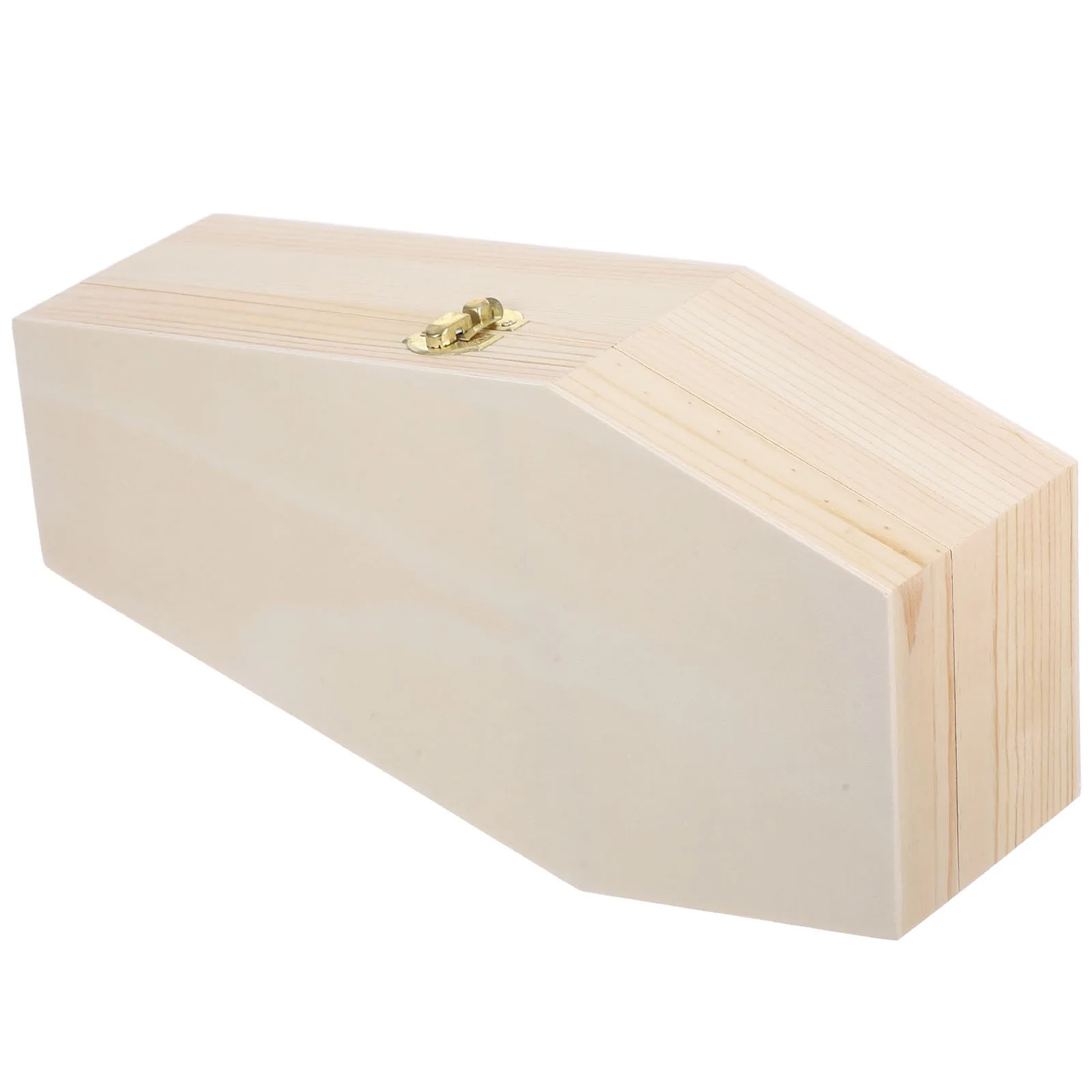 

Extra Large Wood Coffin Box for Halloween Candy Storage Pet Ashes Or Jewelry Display Smooth Finish DIY Decor Accents