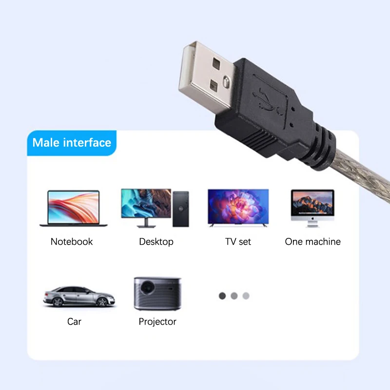 كابل تمديد USB من ذكر إلى أنثى ، موسع USB ، سلك مكرر مع معزز ، 5 م ، 10 م ، 15 م