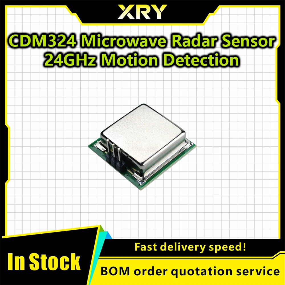 Radar Sensor CDM324 Microwave Human Body Induction Module 24G 24.125g Radar Induction Switch Sensor