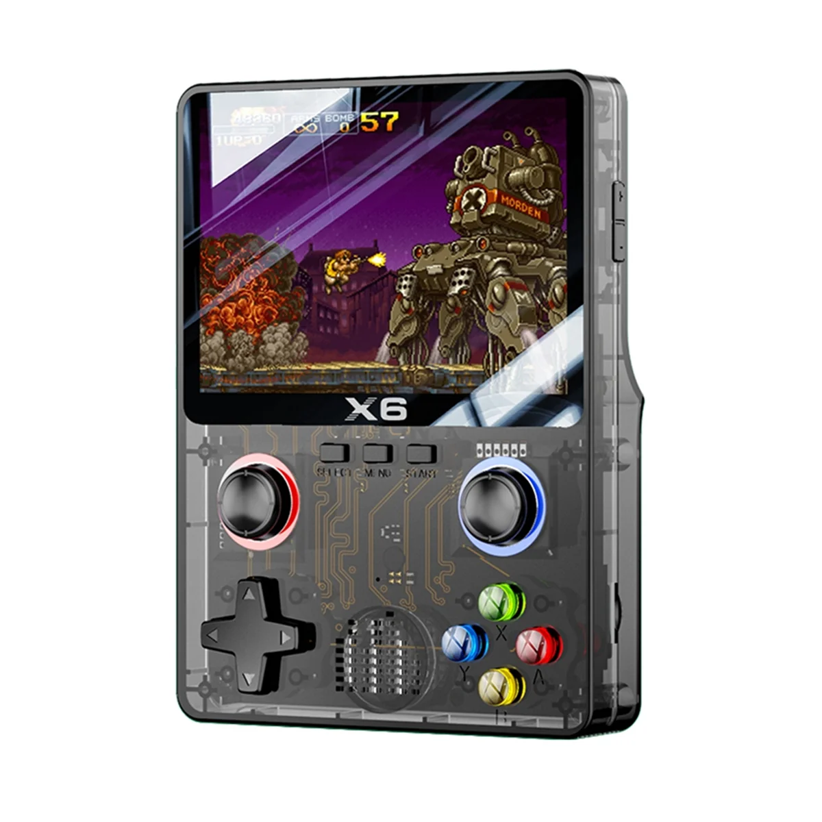 

N91R X6 Retro Game Console 3.5inch IPS Screen Portable Handheld Game Player Retro Arcade Support 11 Emulators Kid Gifts 32G A