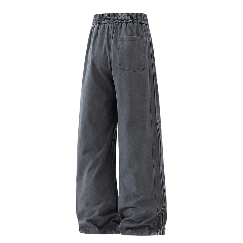 

Универсальные прямые брюки для подростков, спортивные длинные брюки для скейтбординга, тонкие утягивающие длинные брюки в американском стиле в стиле ретро