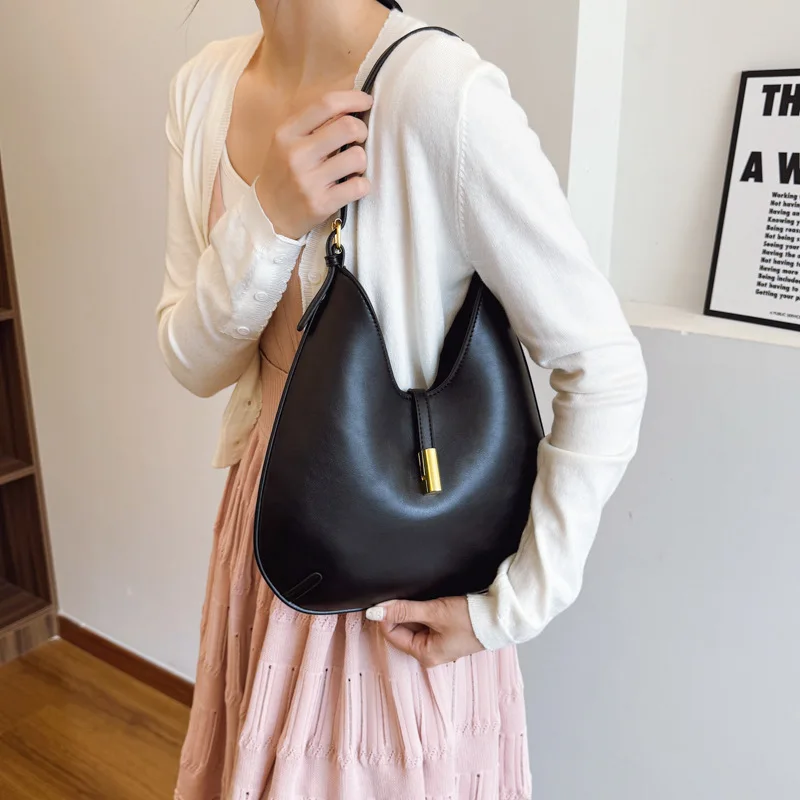 

Сумка подмышки с узором крокодила 2025 — минималистичная женская сумка через плечо, стильная сумка-тоут с ручкой, шикарная рабочая сумка для пригородных поездок