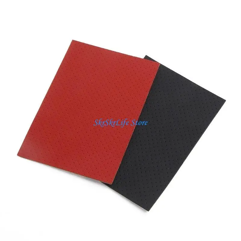 E65E DIY Mouse Side Stickers Sweat Resistant Anti-slip Pads Soft Leather Mouse Skin