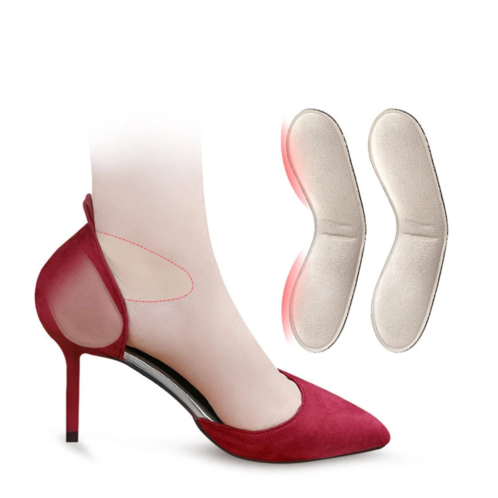 

4 Pairs Anti wear Feet Sticker Heel Patch Grips Light Thin Sweat Absorbent Skin Friendly Blister Pads Shoe Cushion Foot Care