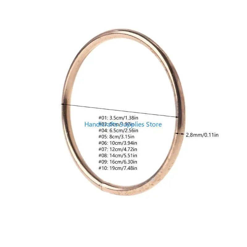 R1WA Round Dreamcatch Circle Iron Circle DIY Crafts Project for Christmas Valentines Holiday Decorations