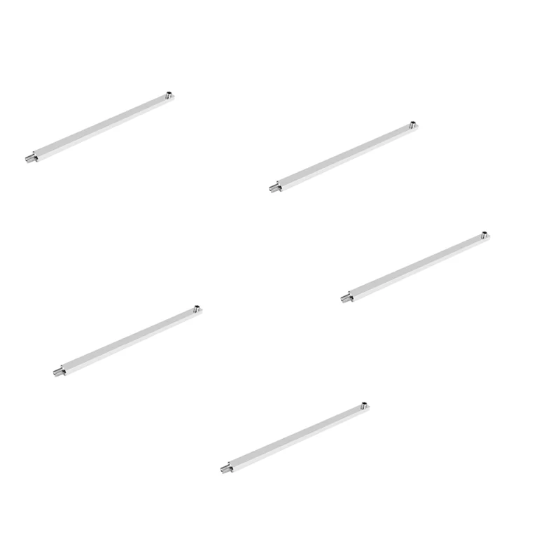 

5Pcs 40 Cm Square Shower Arm Extension Arm Wall Mount For Rain Shower Head Shower Rod Rainfall Shower Head Arm Chrome-B61B