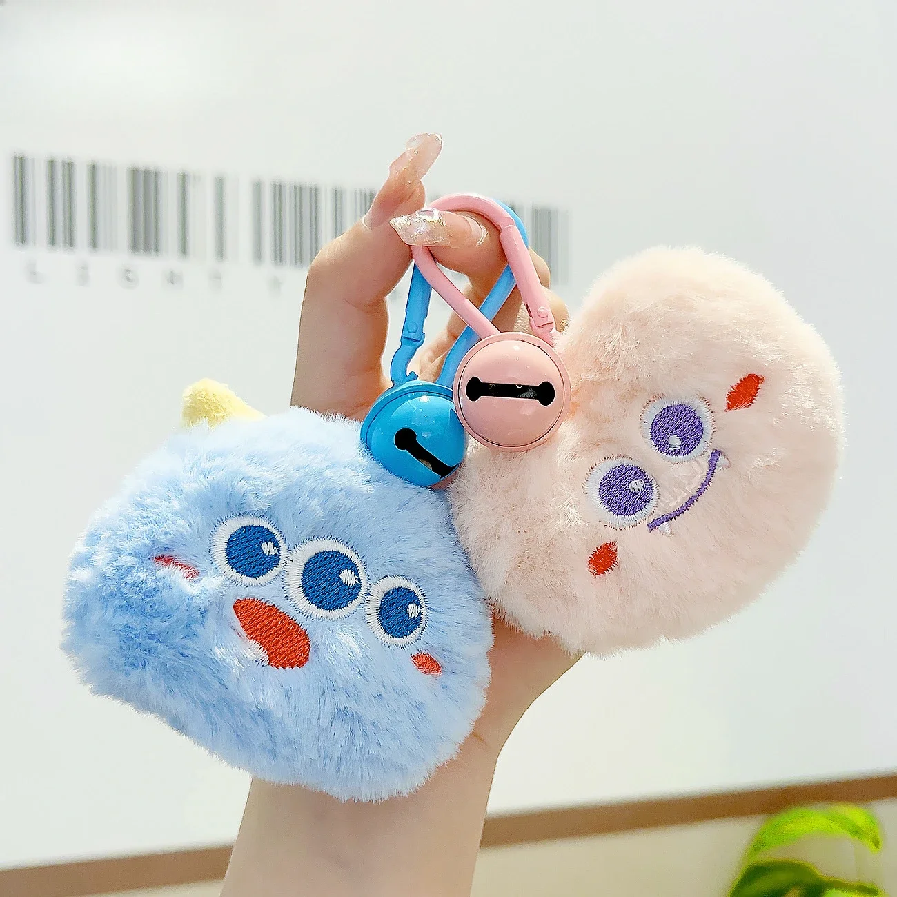 Cartoon Keychain Plush Monster Pendant Girl Heart Super Cute Keychain Stuffed Animals Plush Cadeau Maitresse Ecole Present