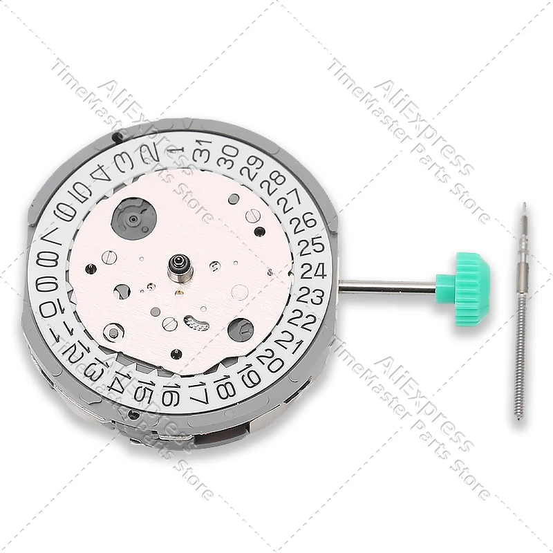 Fs26 cronógrafo movimento de quartzo multifuncional design de sete mãos com 3 olhos data às 4.5 peças de reparo de relógio de substituição