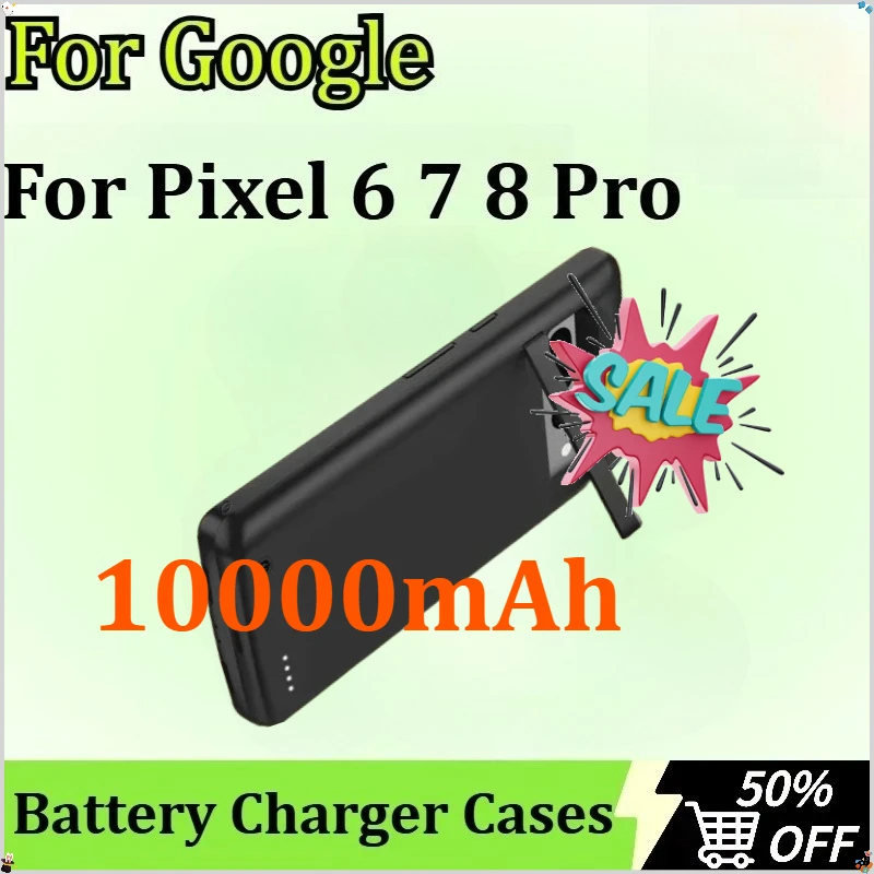 

For Google Pixel 6 7 8 Pro New Battery Charger Case Portable Power Bank Charging Case Battery Pack 10000mAh