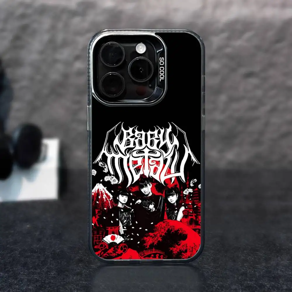 1 قطعة B-Babyetal اليابانية المعبود جراب هاتف IMD اللون الفضي شل آيفون 17 16 15 14 13 12 11 برو ماكس زائد #2