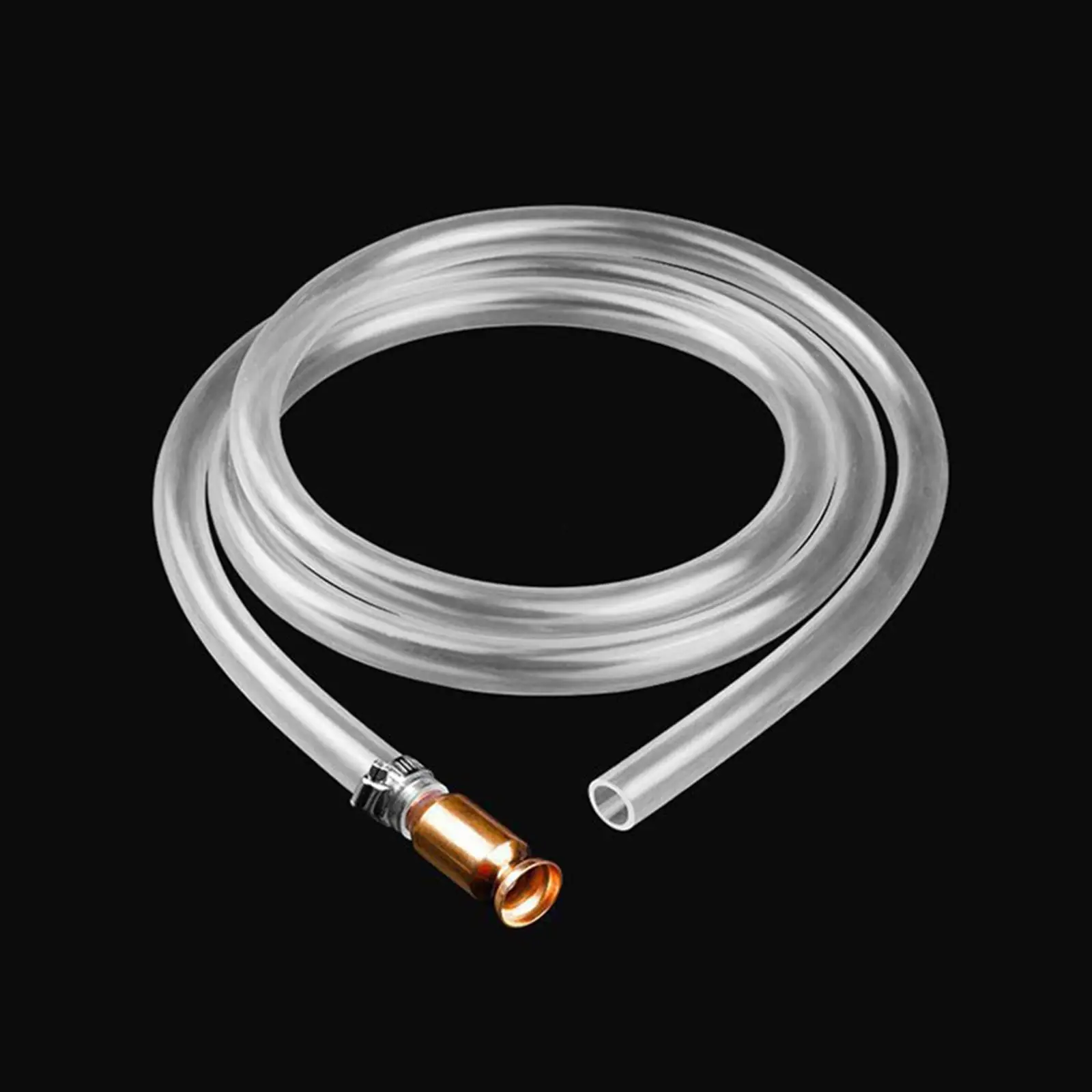 Clear PVC Self Priming Siphon Hose Brass Copper Valve Manual Transfer Tube for Fuel Oil Water Tanks Aquarium Cleaning
