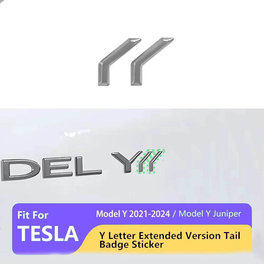 Новинка для Tesla ModelY Juniper 2025 ModeY 2021-2024 ABS автомобильный Y буквы логотип наклейка Стайлинг авто кузов задний багажник эмблема аксессуары
