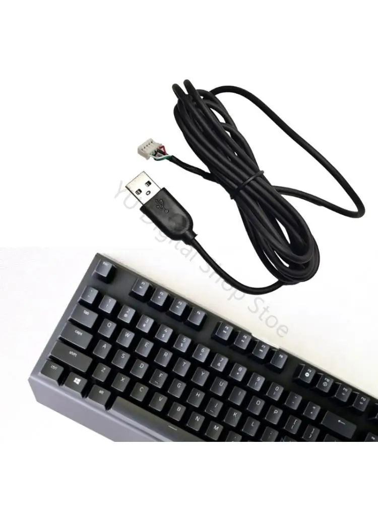 96BA Replacement USB Keyboard Cable Rubber Wire for BLACKWIDOW X RZ03-0177 Enhances Gaming Performances