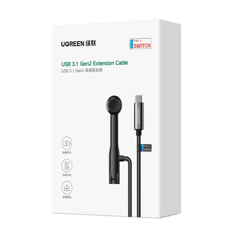 UGREEN Cavo di prolunga USB C 3,3FT 1M 10Gbps 60W USB 3.1 Gen 2 Estensore Nylon Tipo C Cavo maschio-femmina