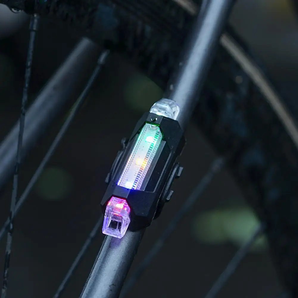 

Светодиодный велосипедный фонарь, перезаряжаемый через USB, водонепроницаемый, предупредительный световой сигнал безопасности для велосипеда, задние фонари для ночной езды, аксессуары для велоспорта