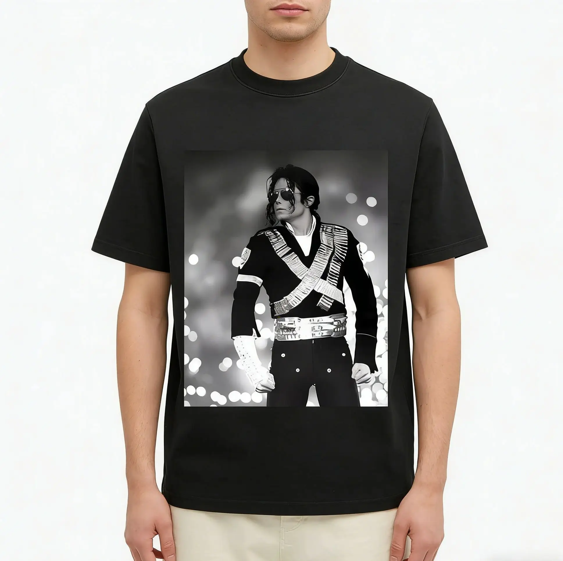 Commemorative Michael Jackson print Men Women Summer Tshirt Kid Tee Boy Gril Top Adults Children Parent Child Cotton T Shirt