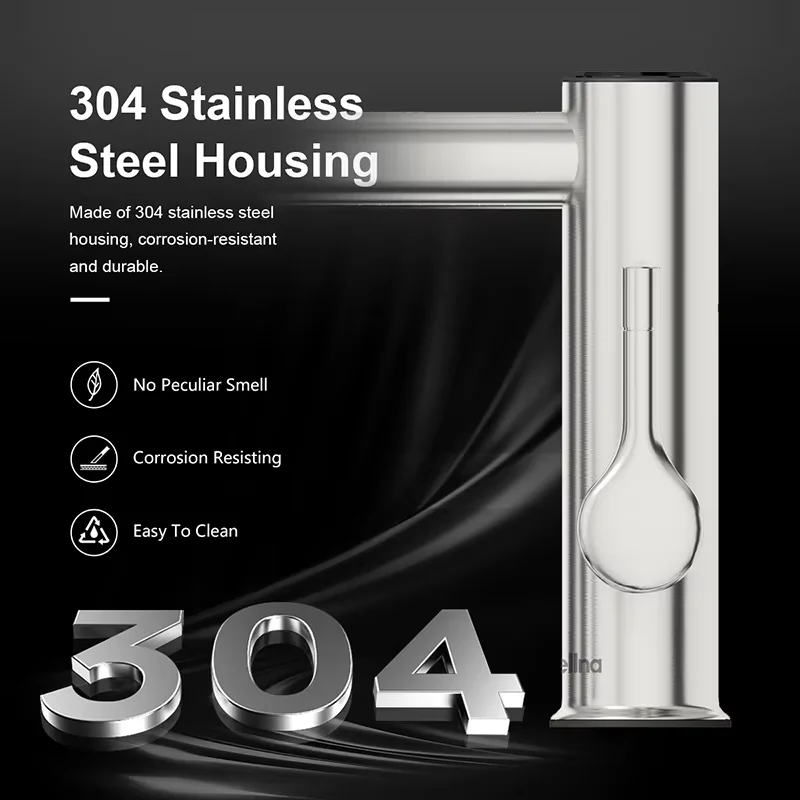 Briwellna ไฟฟ้า Warer เครื่องทําความร้อนก๊อกน้ําสแตนเลสความร้อน TAP สําหรับห้องน้ํา 220V ก๊อกน้ําร้อน MINI ไหลเครื่องทําน้ําอุ่น