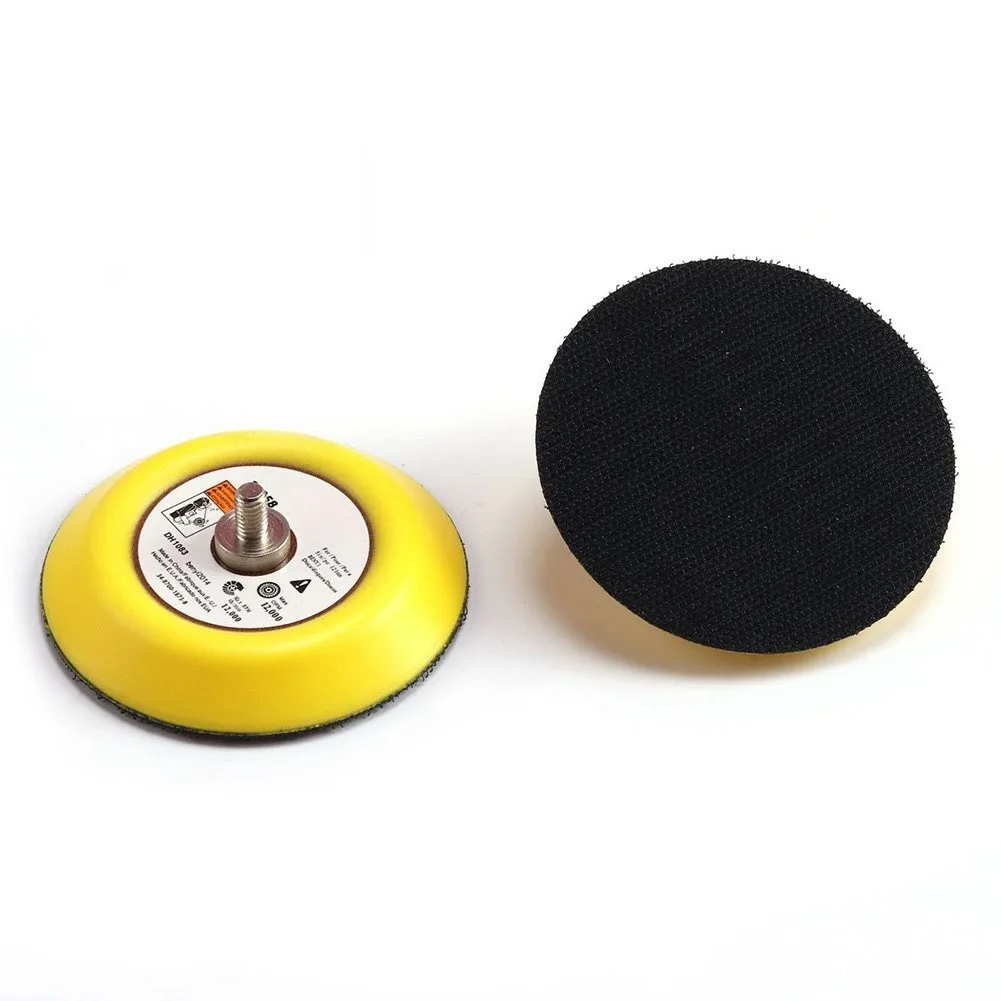 

2pcs 75mm/3inch Sanding Polishing Backing Pad Hook And Loop Sander Backing Pad Hand M6 Thread For Air Sander Power Tools